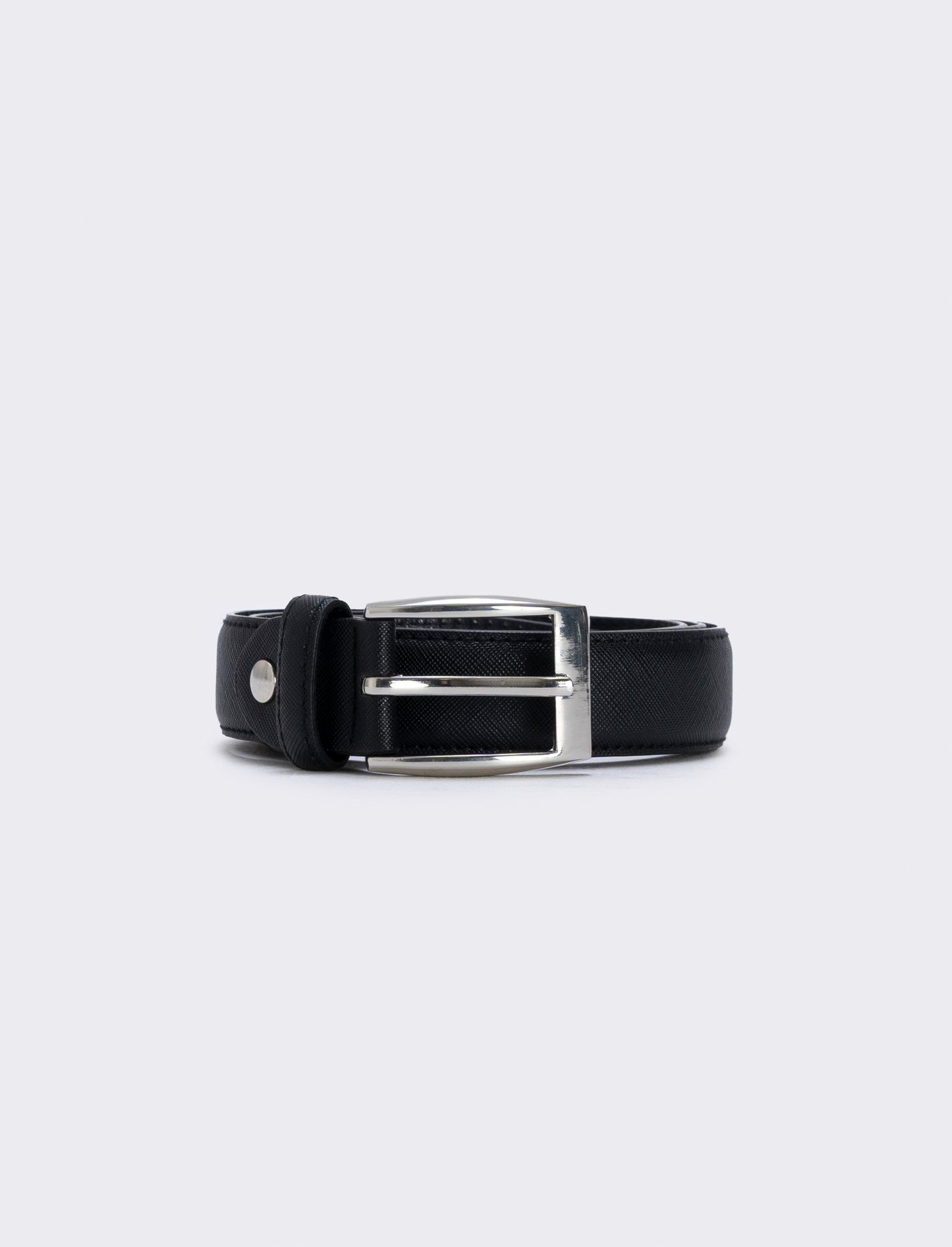 Saffiano belt for men elegant and versatile - Black