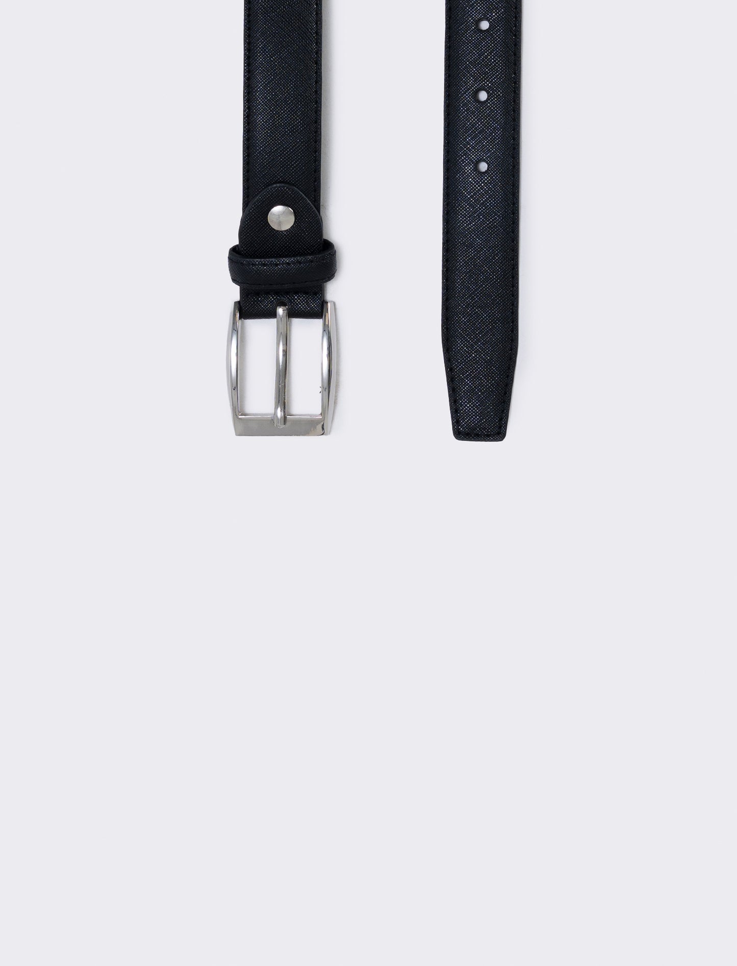 Saffiano belt for men elegant and versatile - Black