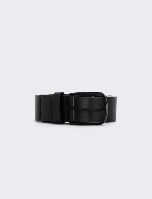 Cintura basic versatile 3,5 cm - Nero
