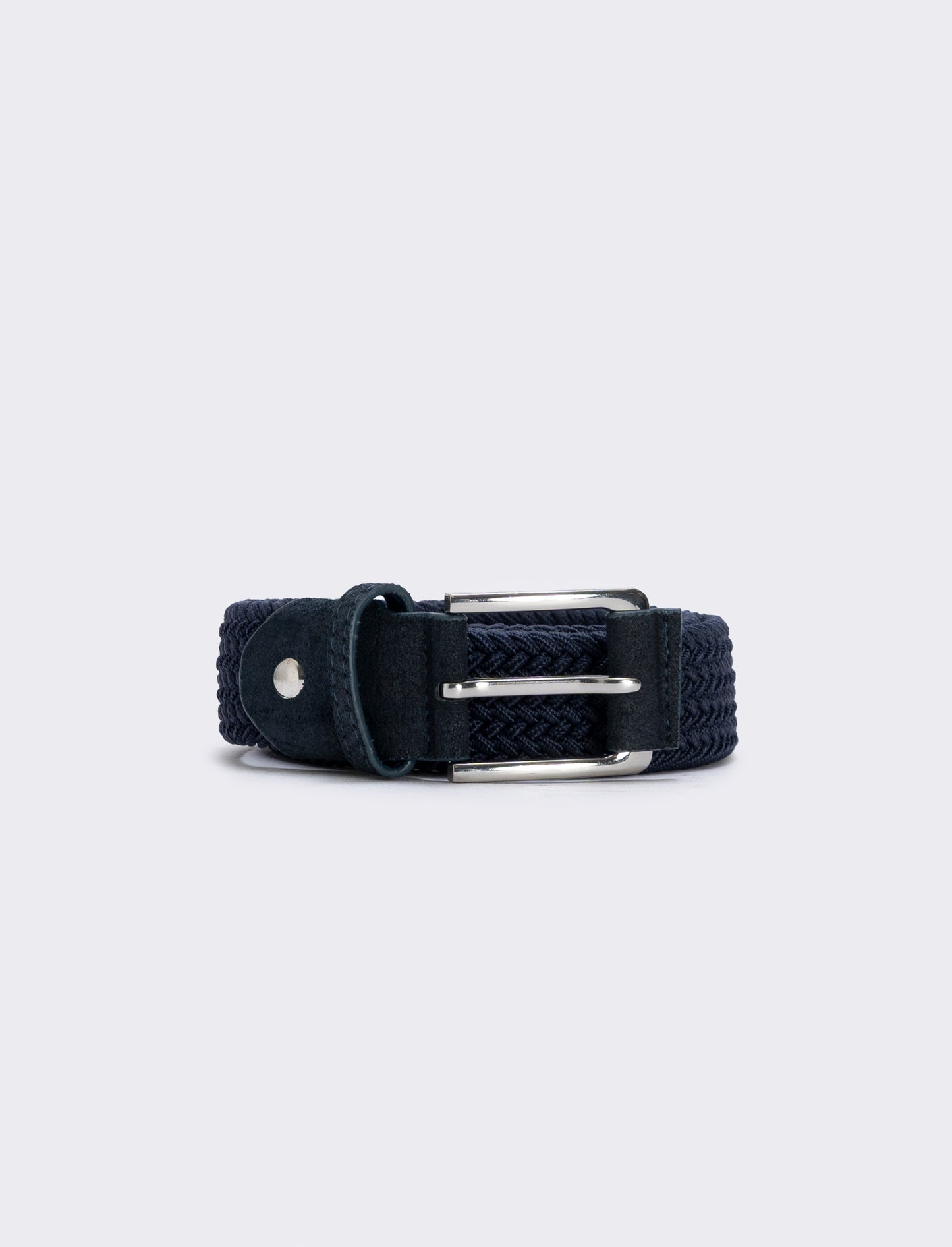 Elegant woven elastic belt - Blue