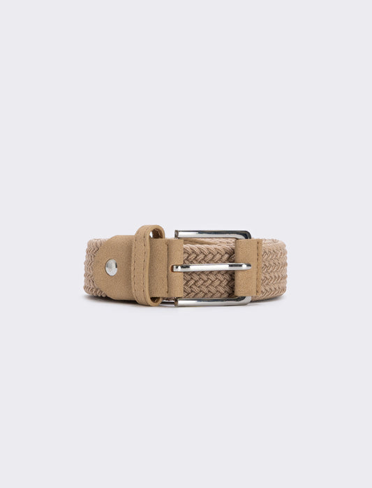 Elegant woven elastic belt - Black