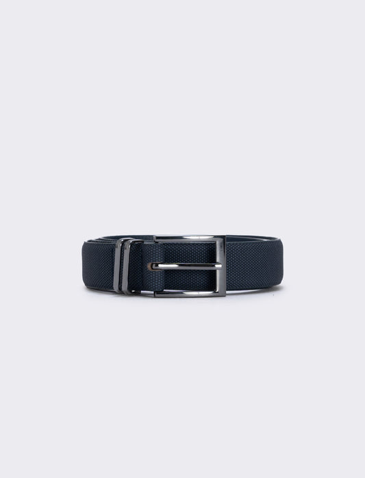 Cintura fusto nido d'ape elegante - Blu navy