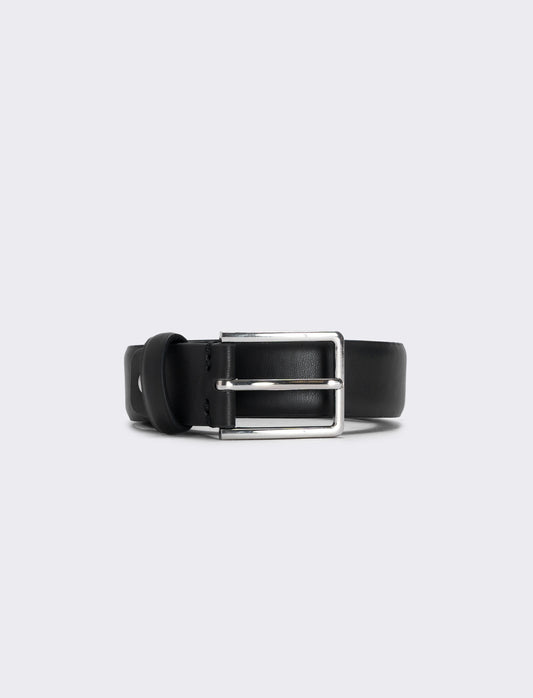 Cintura basic uomo 3,5 cm versatile - Nero