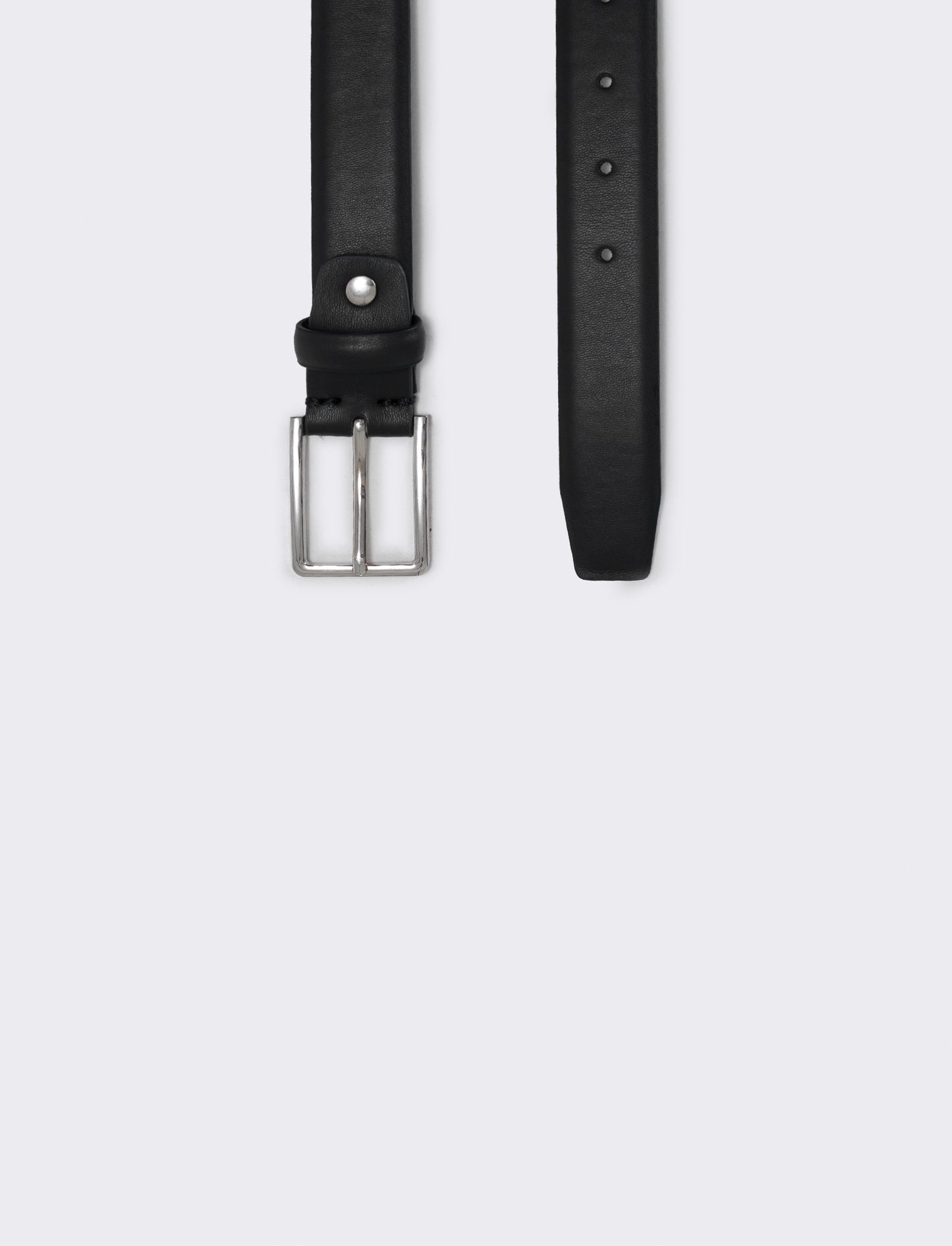 Cintura basic uomo 3,5 cm versatile - Nero