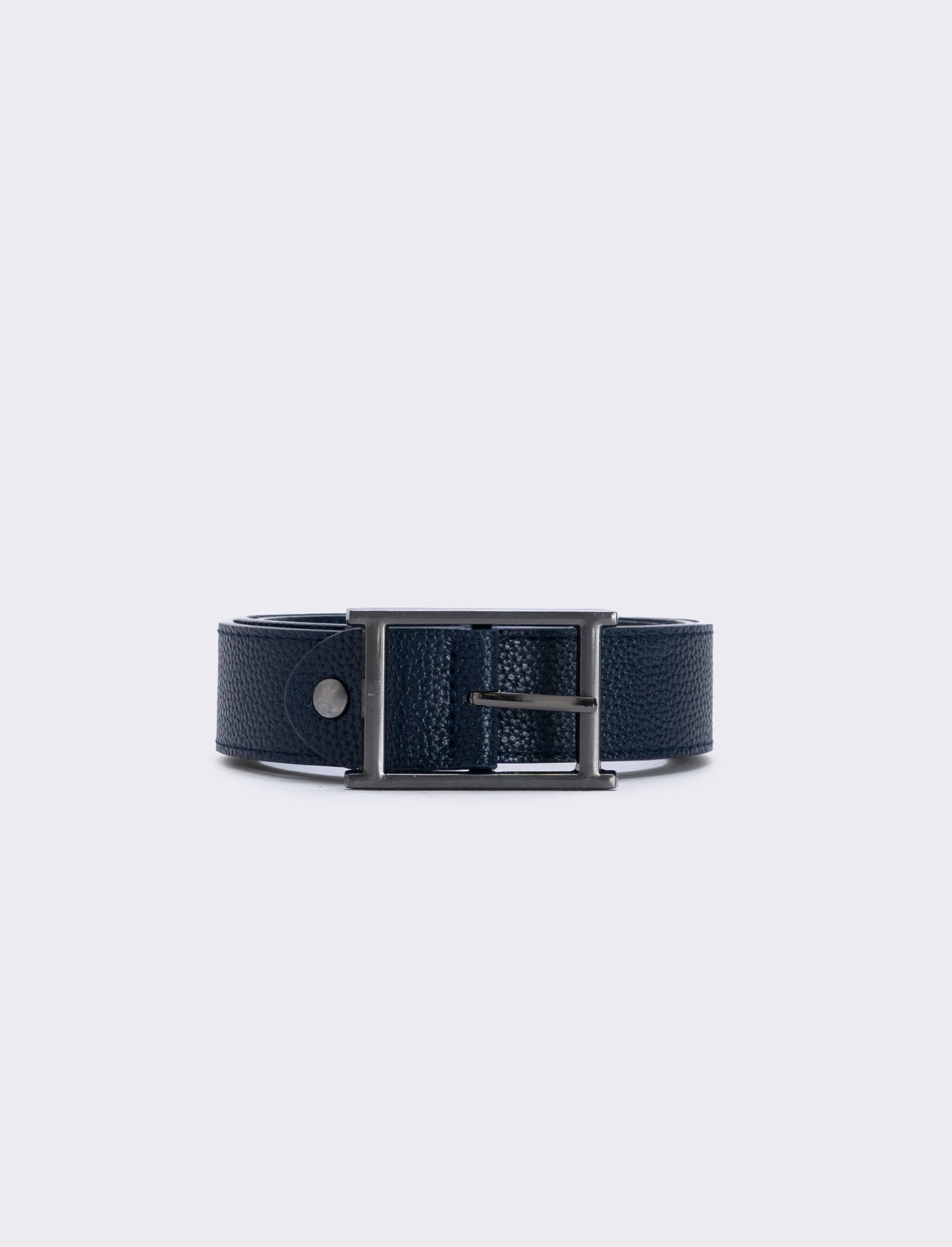 Men's belt with dollar print - Blue