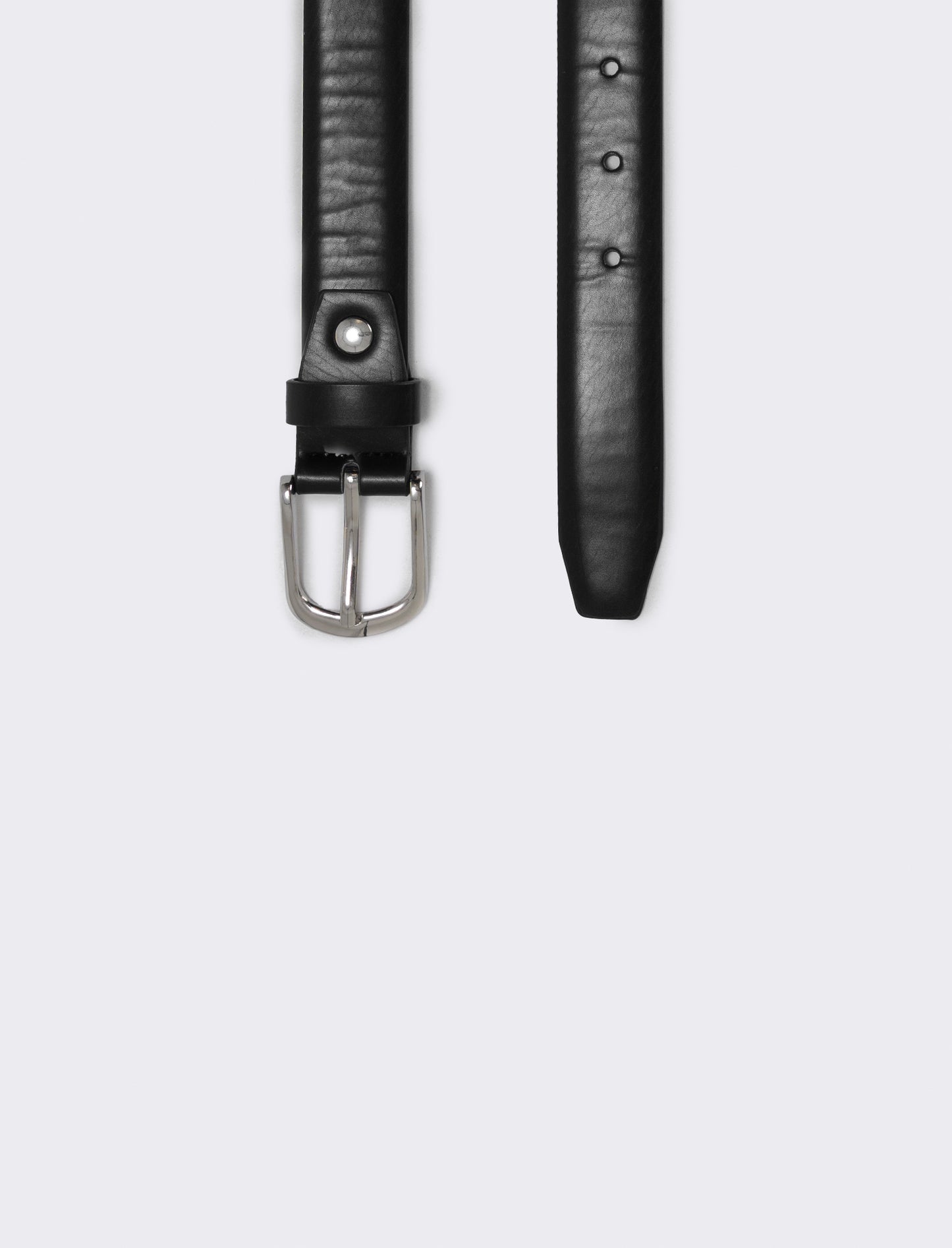 Smooth belt 3 cm for men - Black