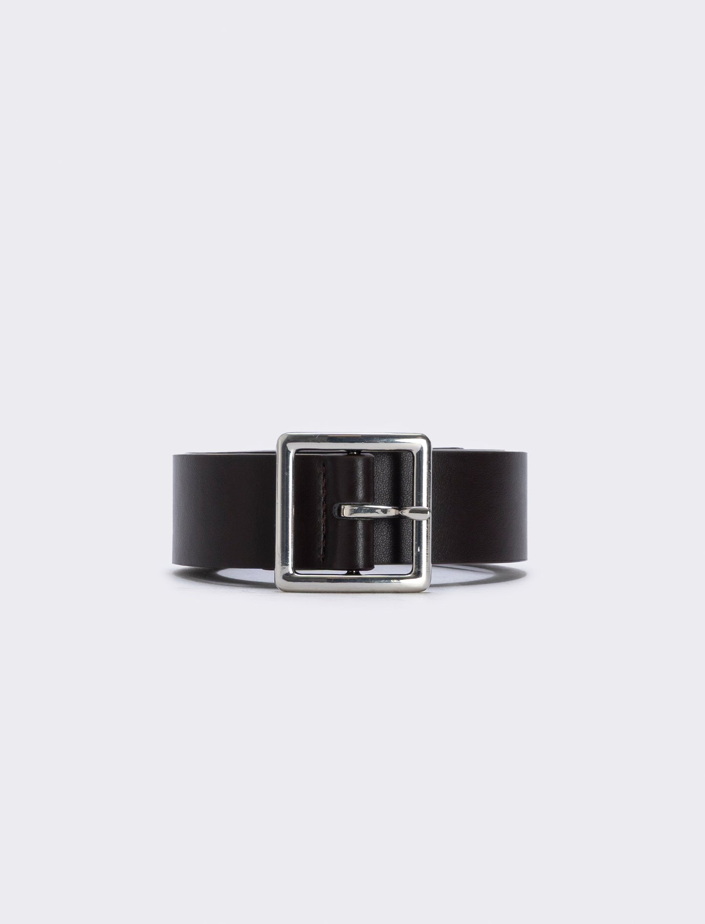 Cintura fibbia satinata elegante e versatile - Moro