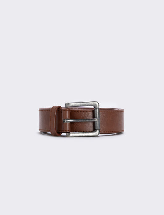 Cintura fusto con cucitura elegante - Cuoio