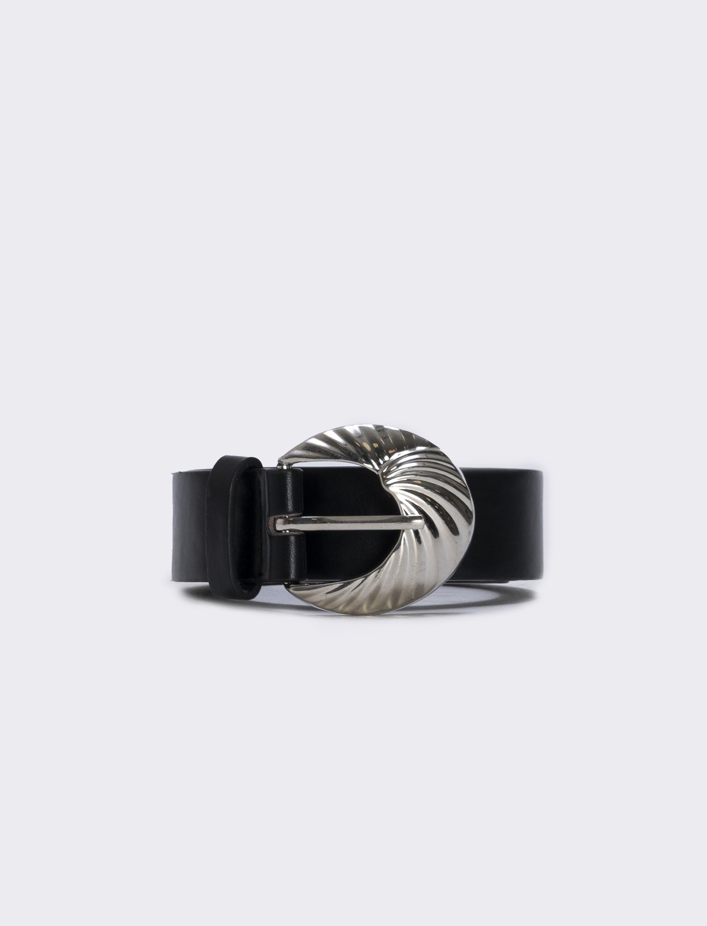 Belt with embellished buckle - Black