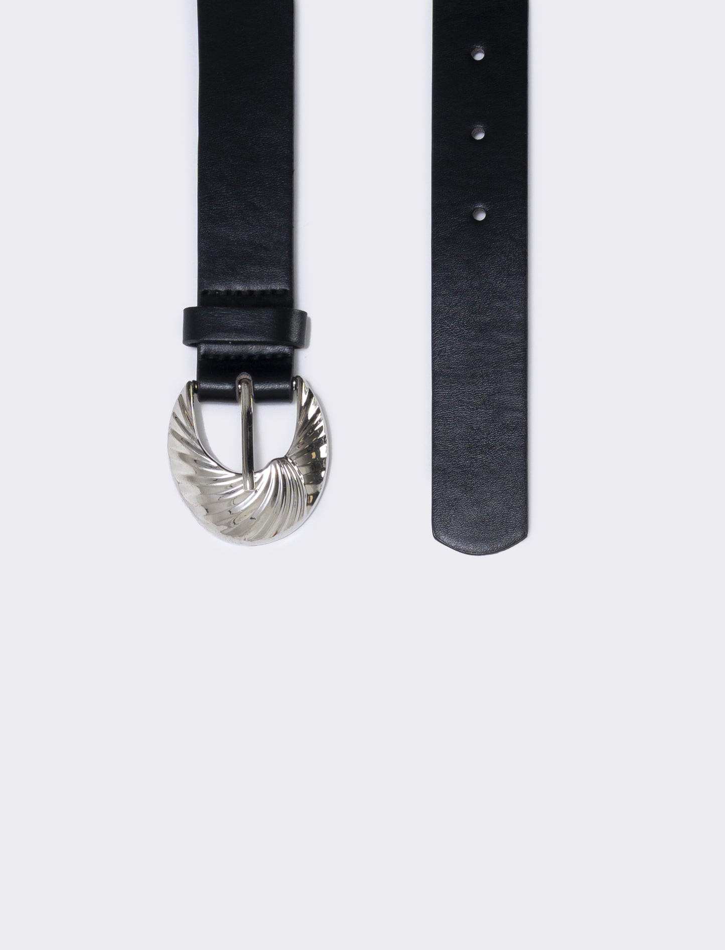 Belt with embellished buckle - Black