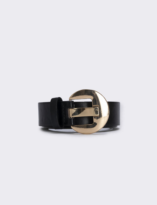 Belt with rectangular loops - Black