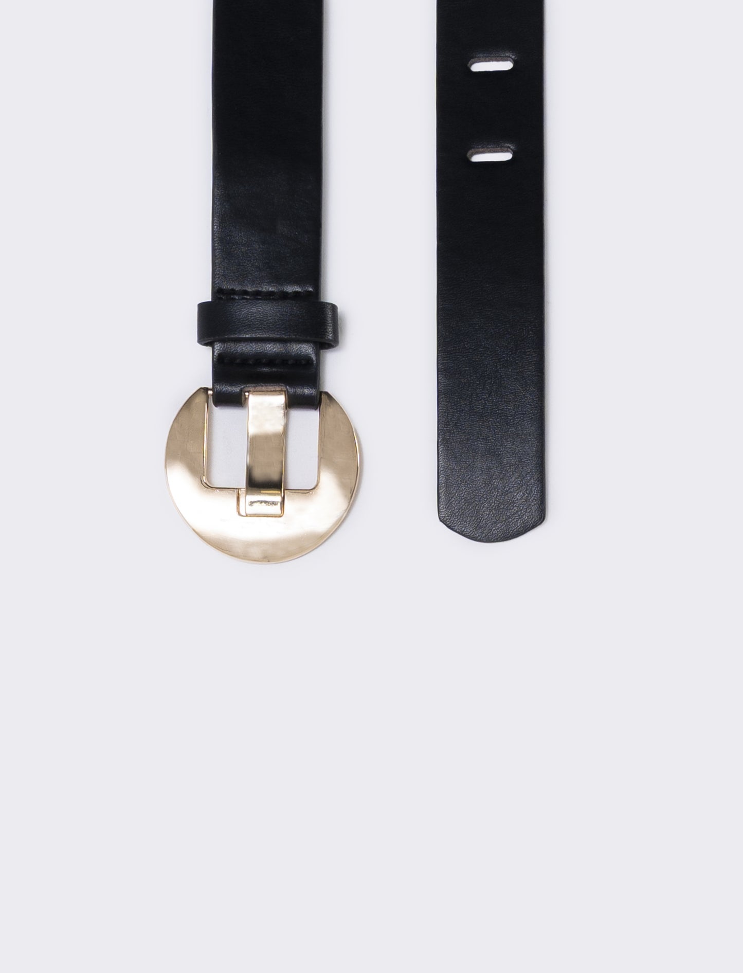 Belt with rectangular loops - Black