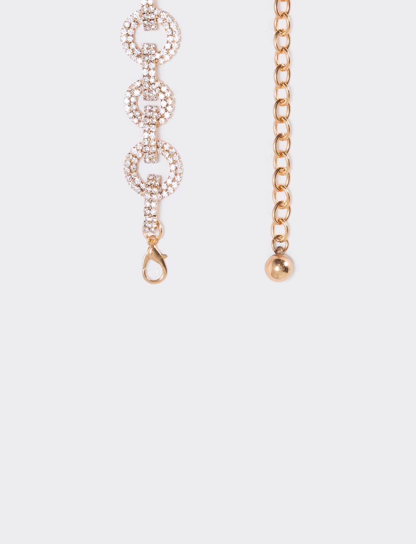 Cintura con cerchi in strass - Oro