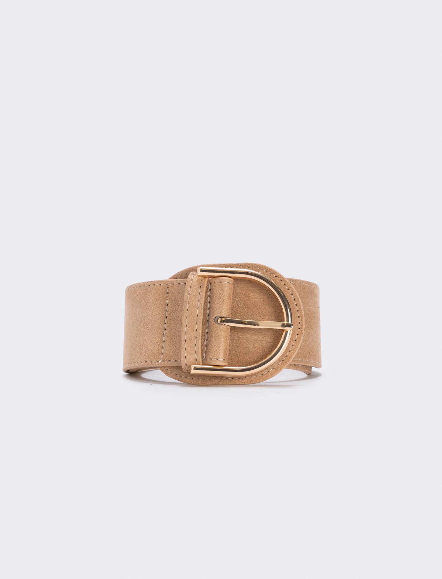 Elegant suede belt - Beige
