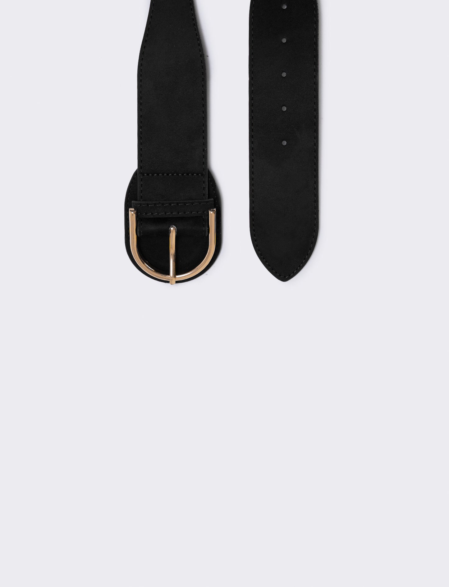 Cintura in suede elegante - Nero