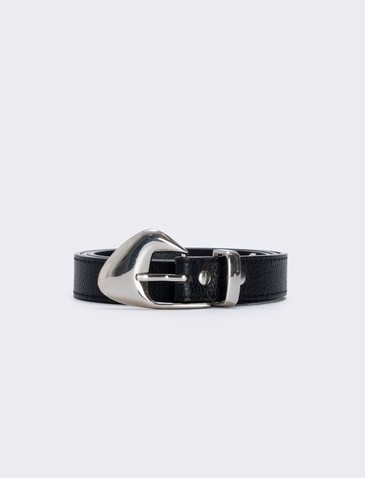 Cintura asimmetrica con fibbia elegante - Nero