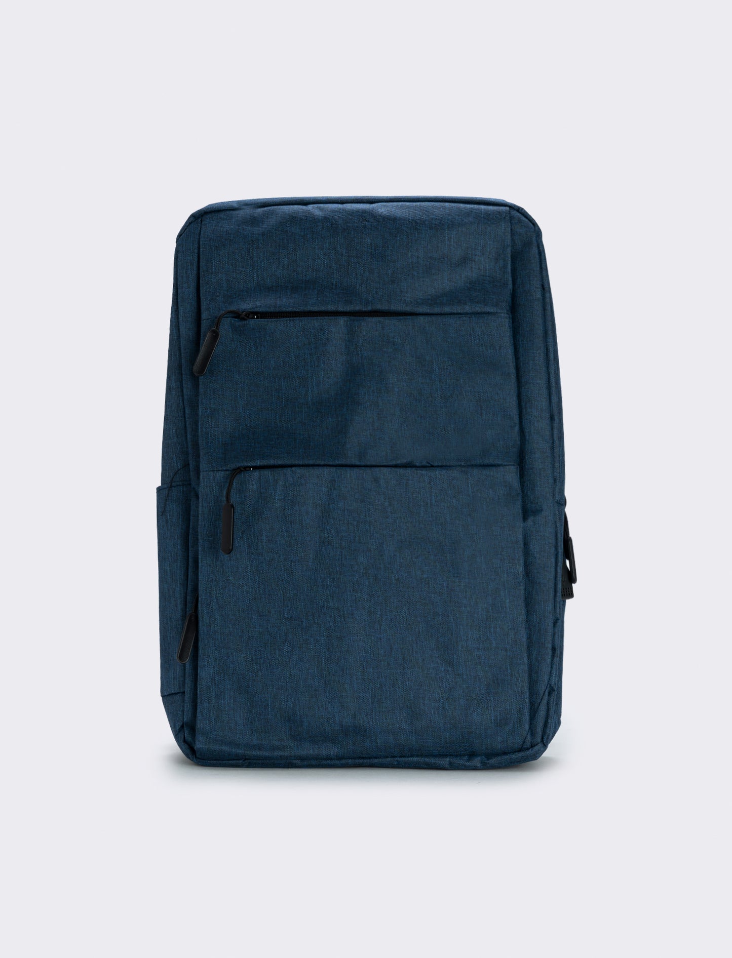 Zaino uomo basic con zip nylon - Blu