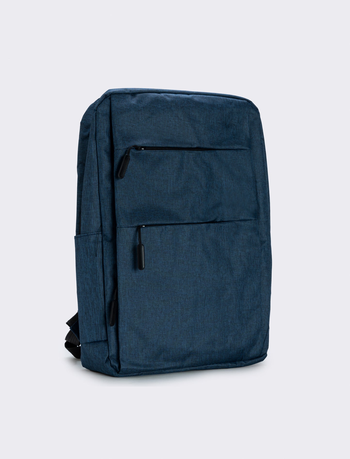 Zaino uomo basic con zip nylon - Blu