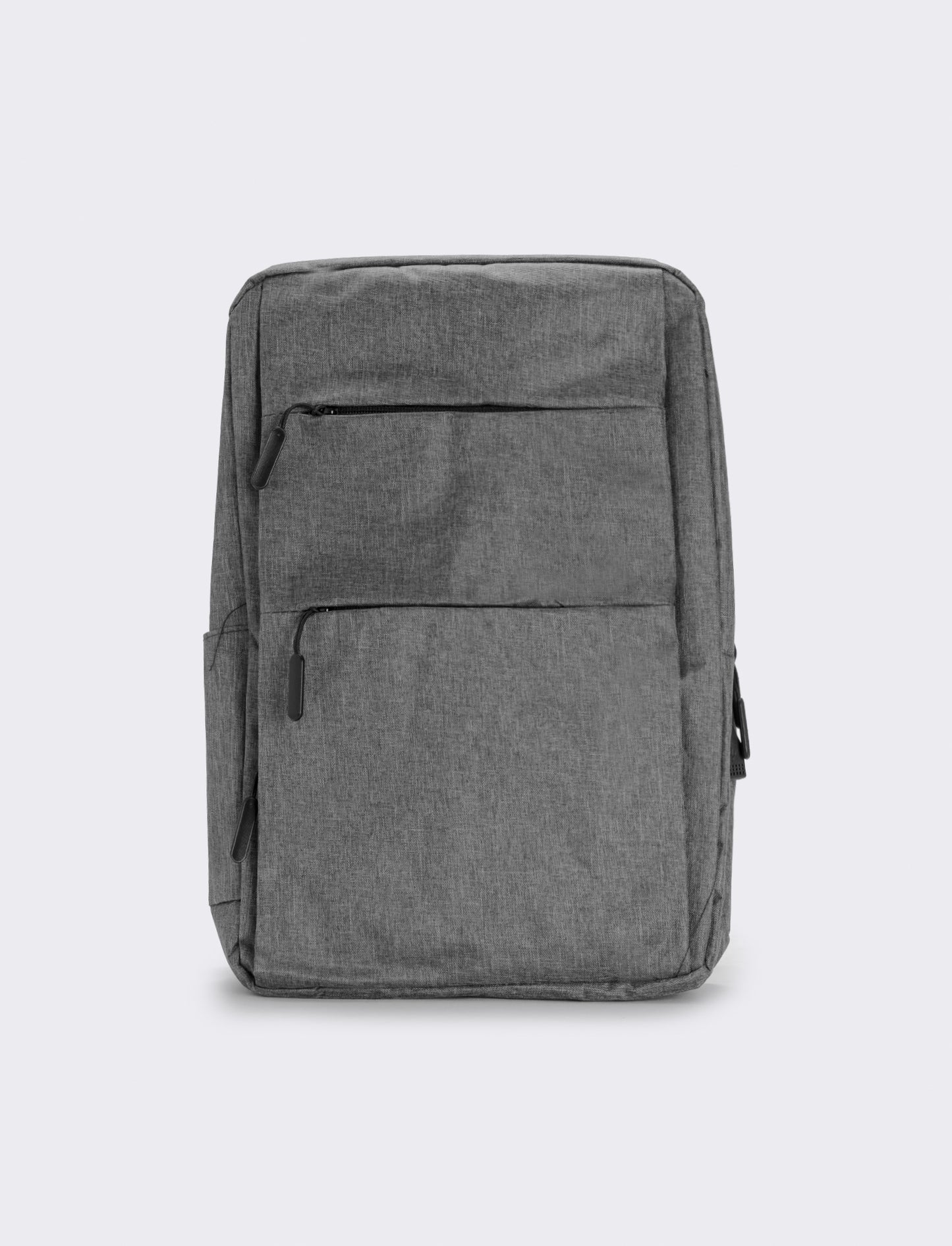 Zaino uomo basic con zip nylon - Grigio