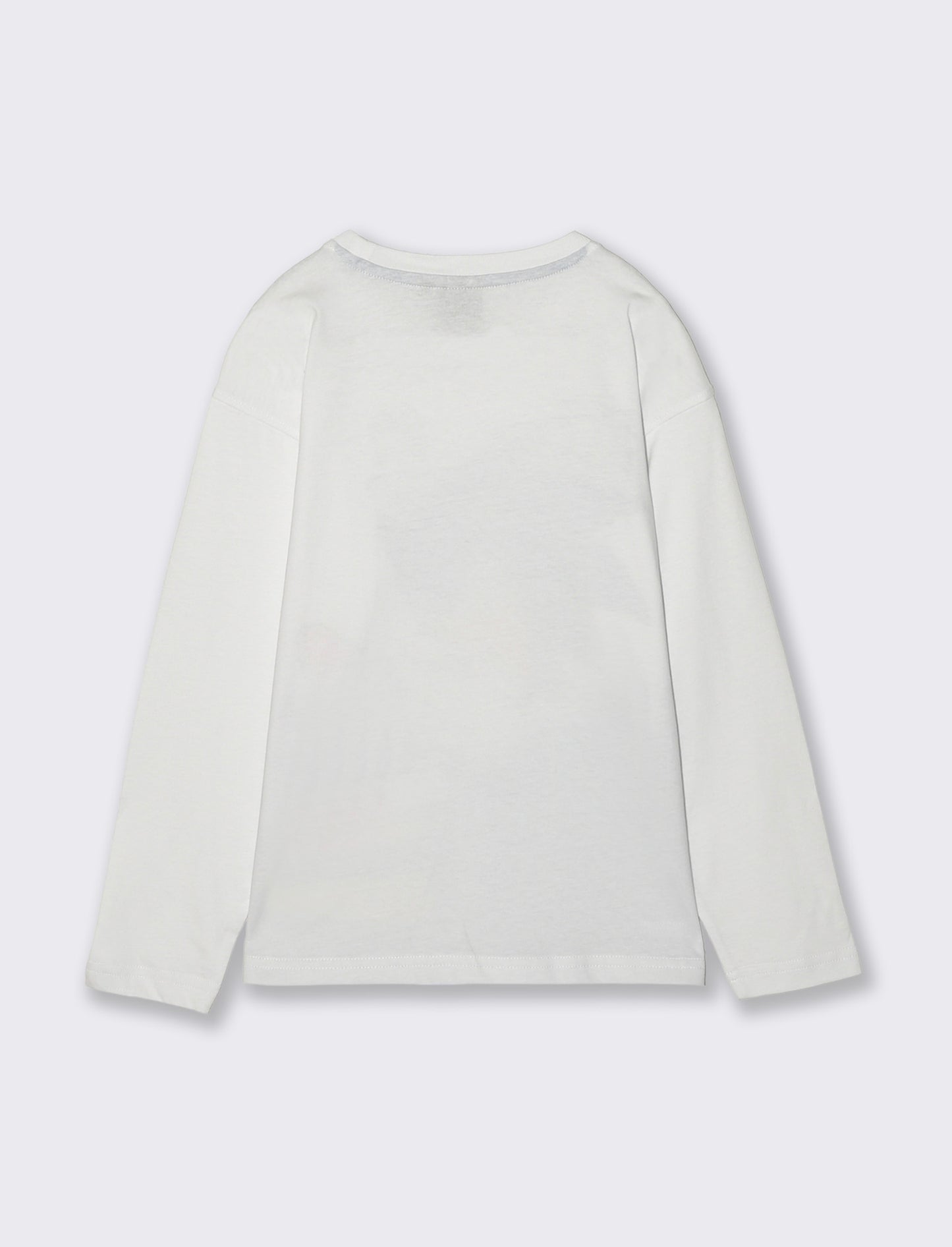T-Shirt Manica Lunga Sonic per Bambini - Bianco
