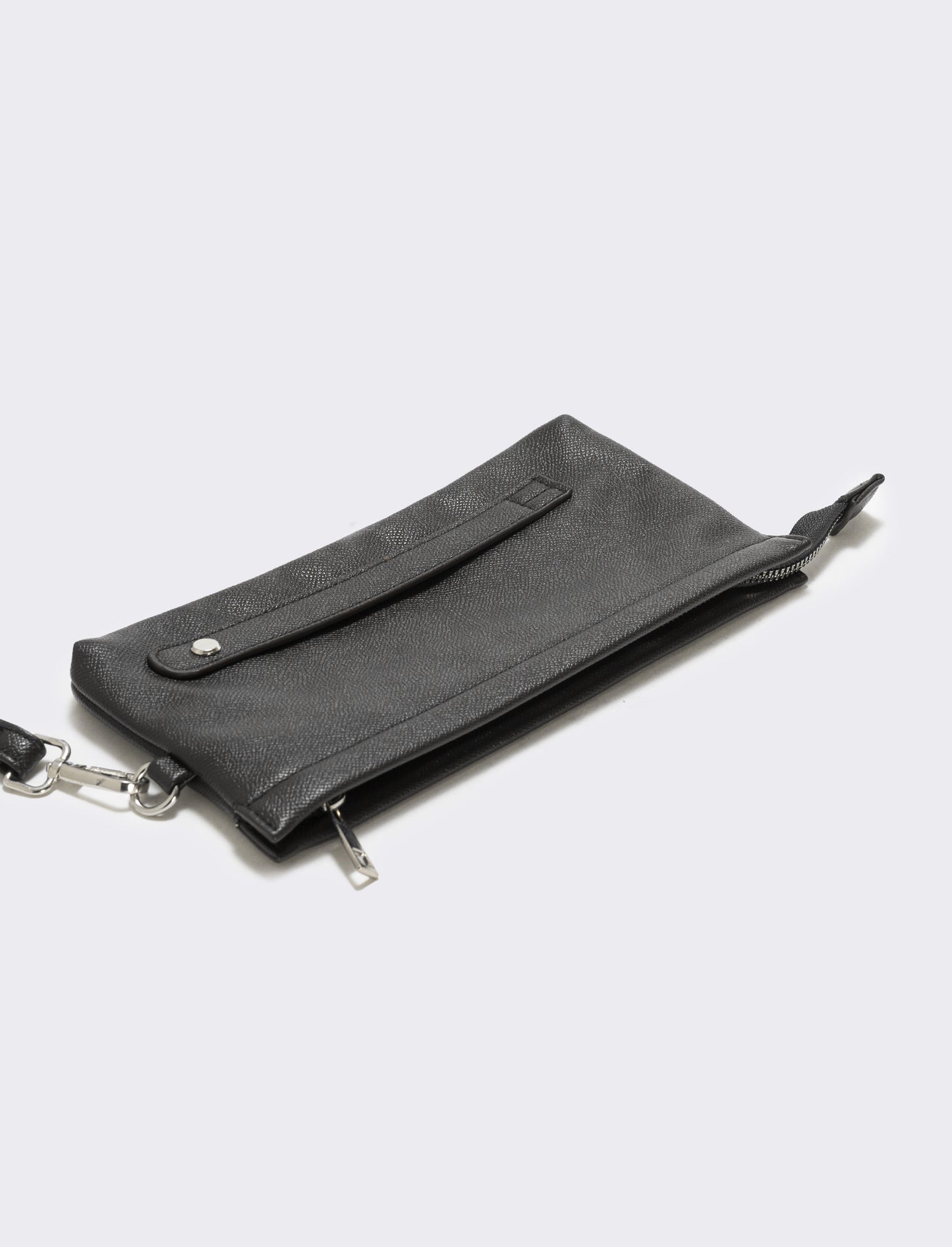 Elegant and practical men's zip pouch - Black