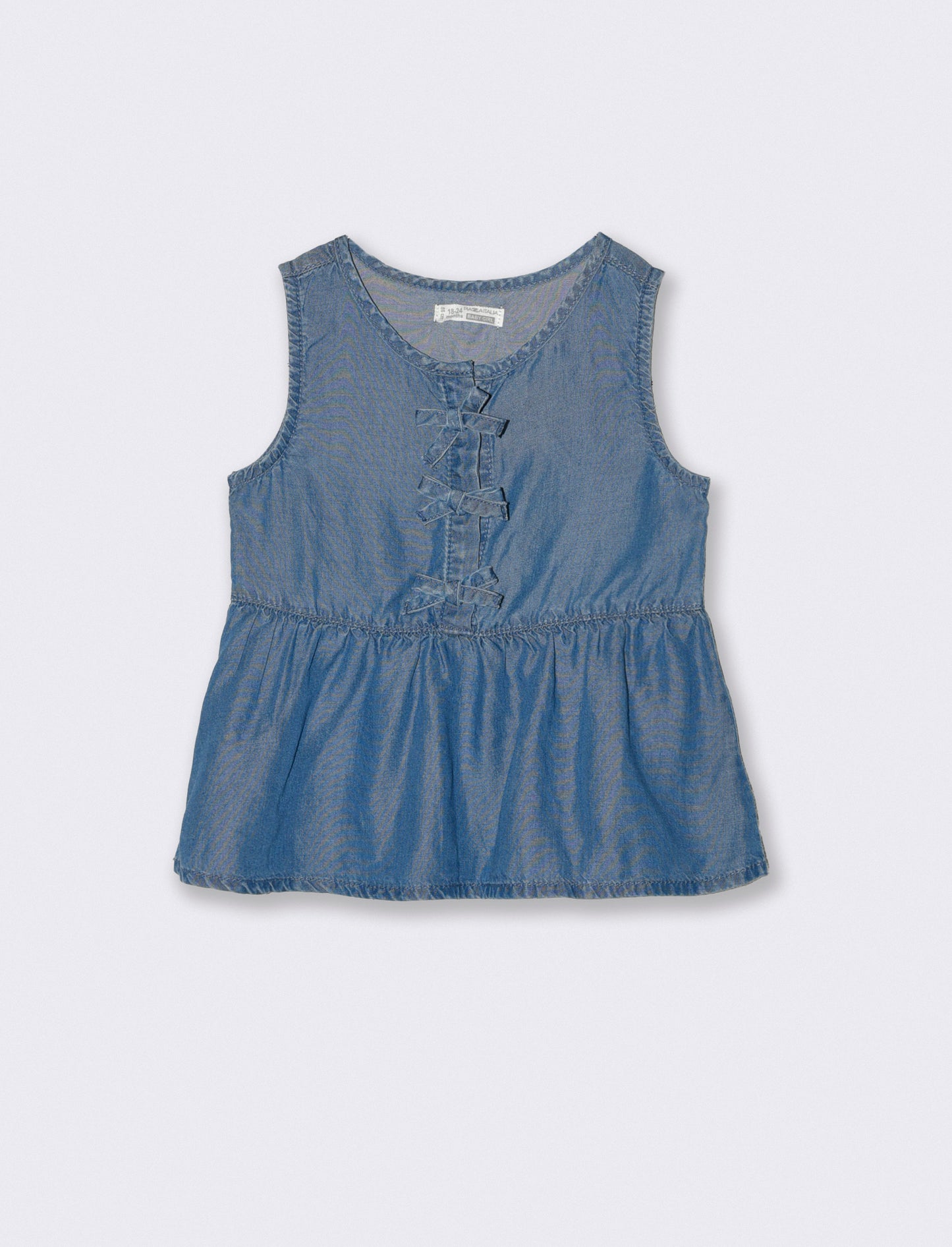 Set due pezzi: top chambray e bermuda - Denim