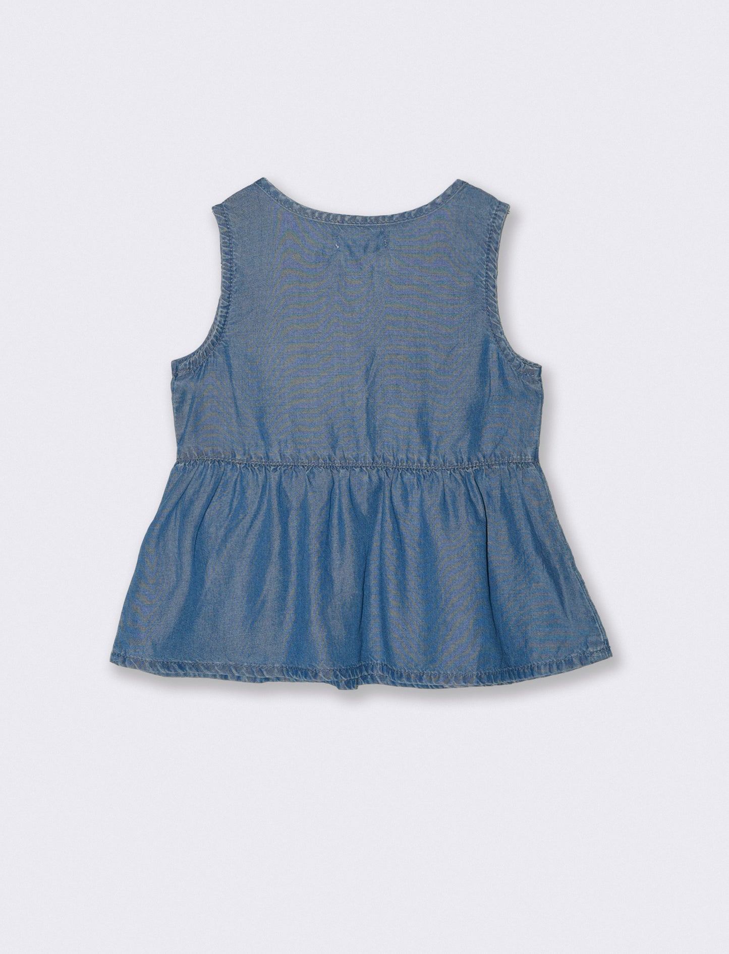 Set due pezzi: top chambray e bermuda - Denim