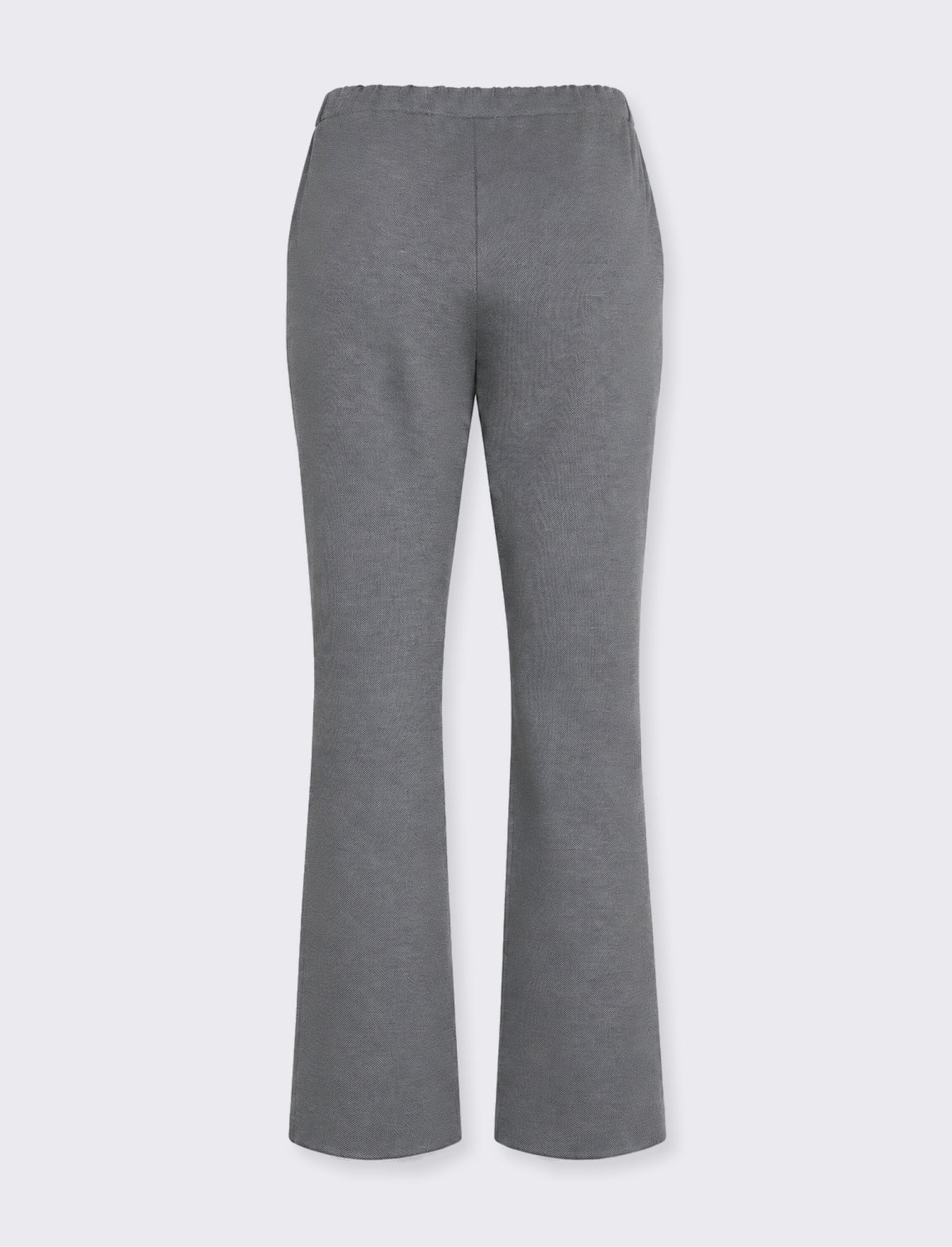 Slim herringbone trousers - White