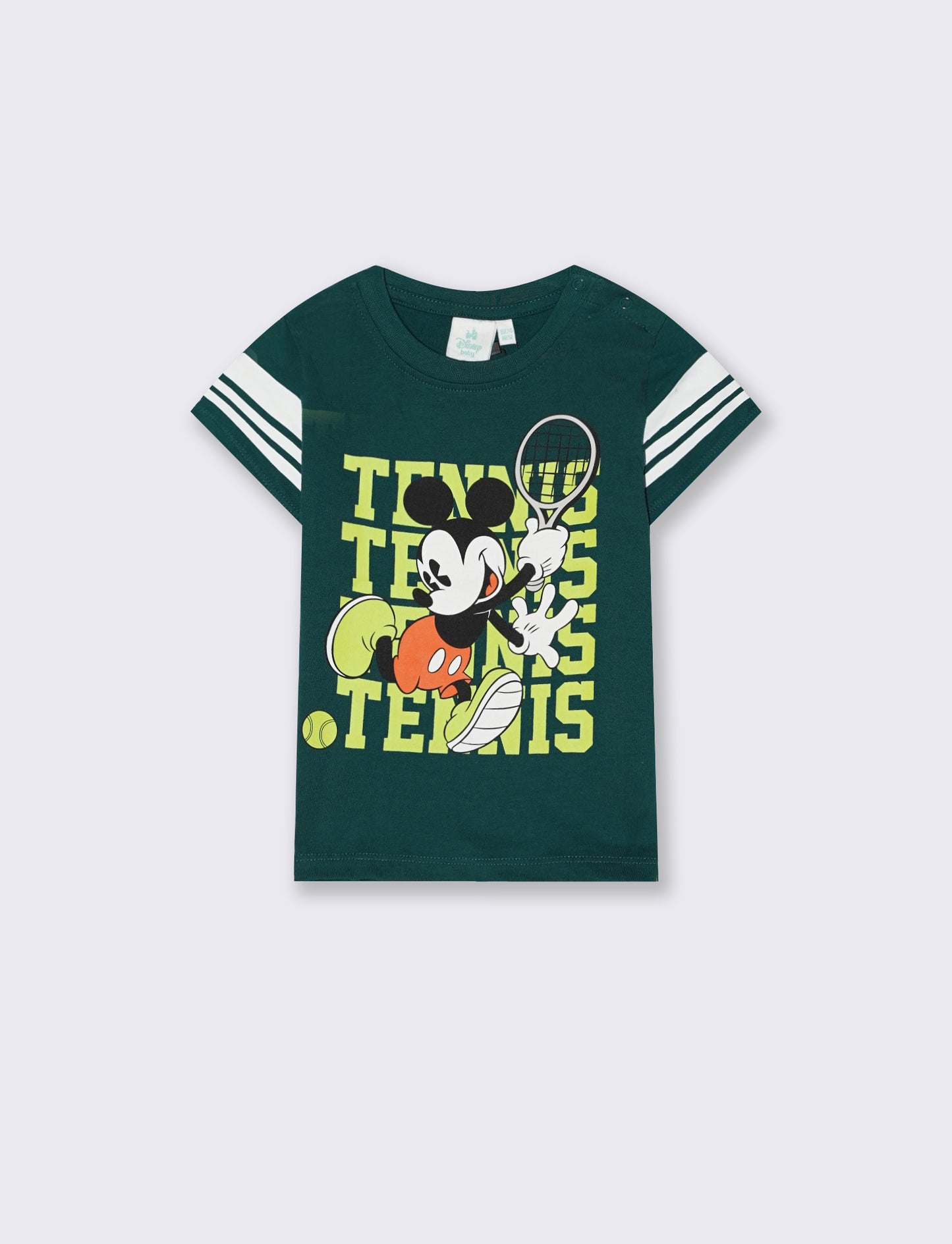 Maglietta stampa Topolino in stile tennis - Verde