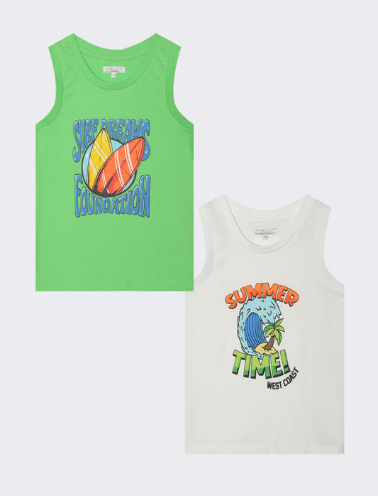 2 Pack Canotta. - Bianco