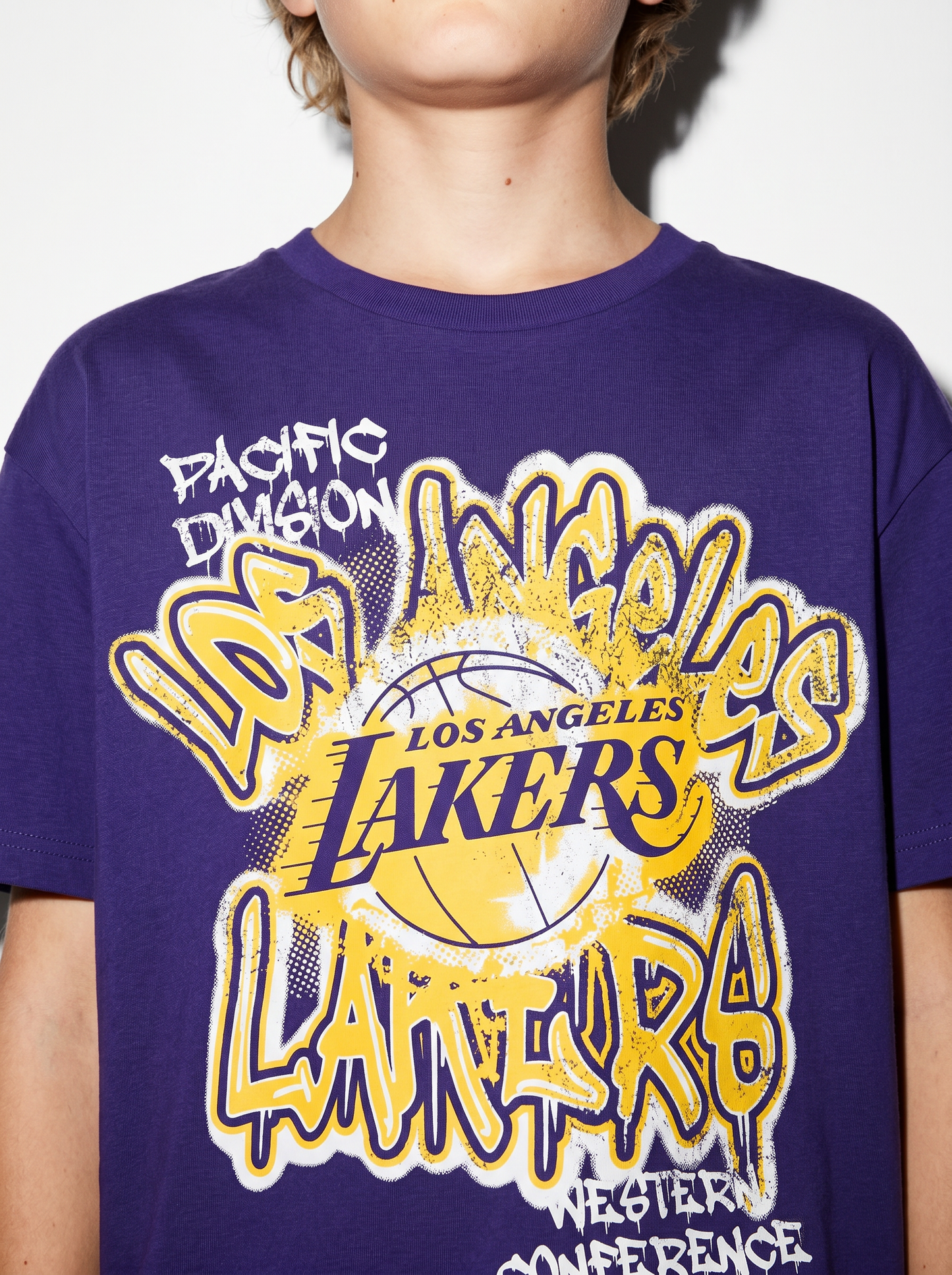T-Shirt NBA in Cotone per Giovani Fan - Viola