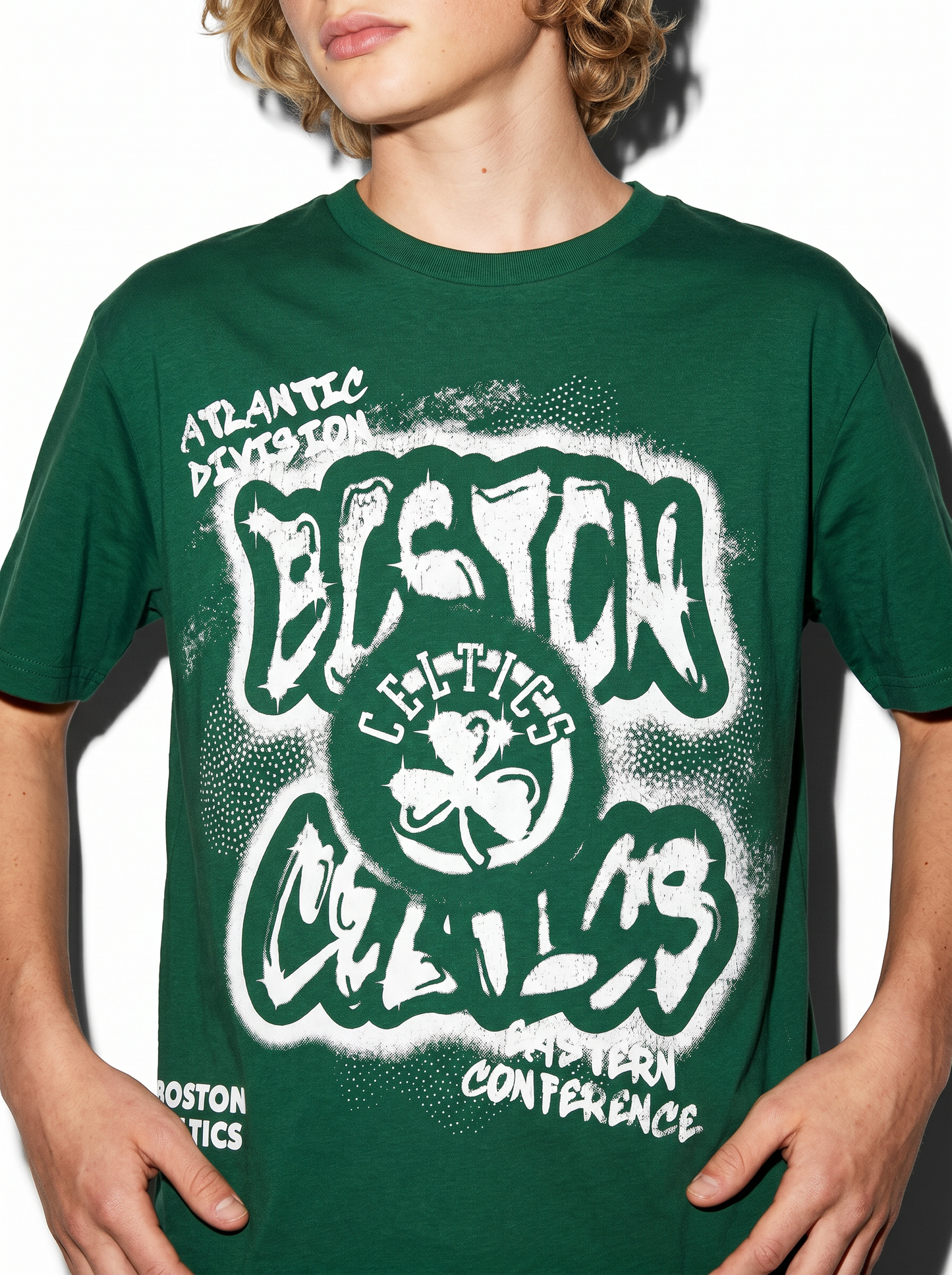 T-Shirt NBA in Cotone per Giovani Fan - Verde