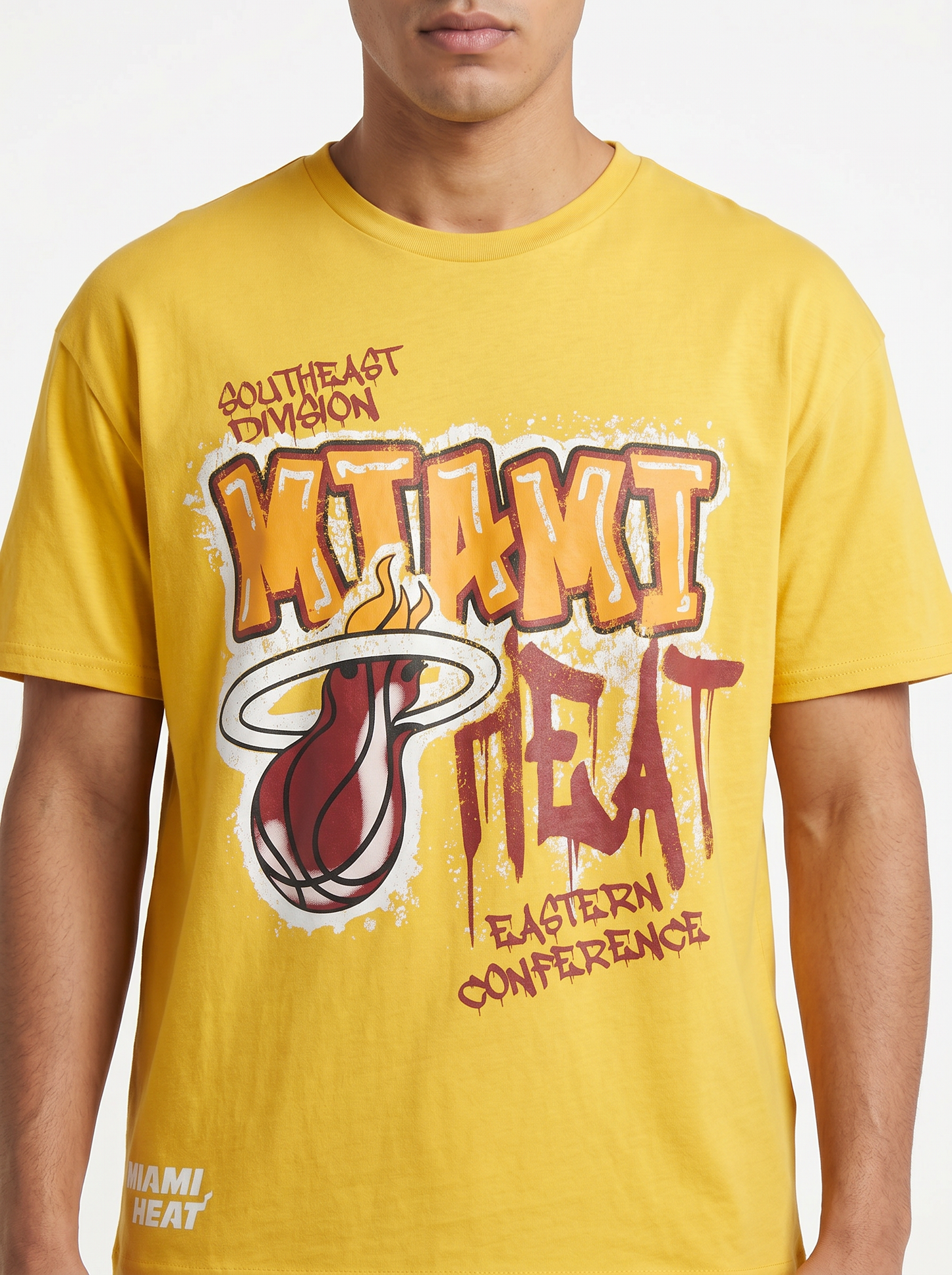 T-Shirt NBA in Cotone per Giovani Fan - Giallo