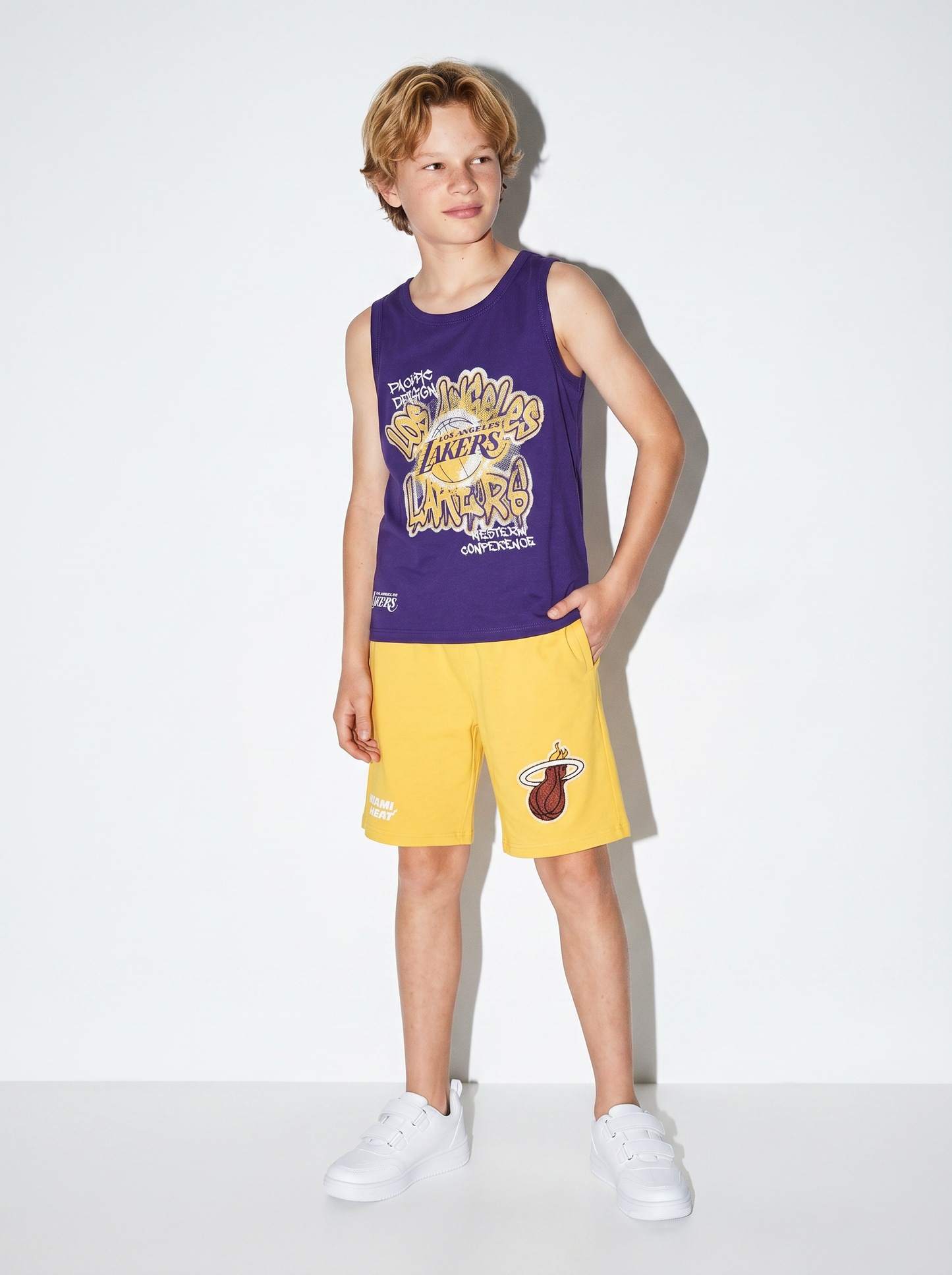 Canotta NBA in cotone trendy e versatile - Viola