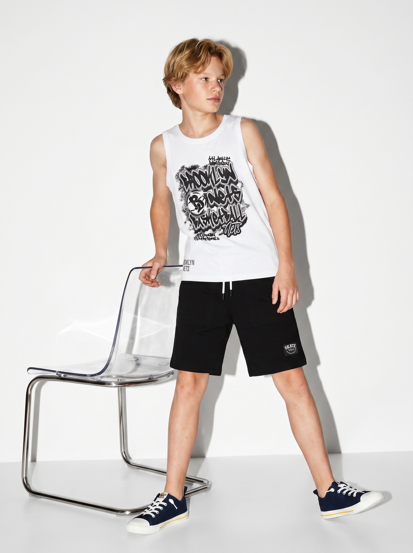 Canotta NBA in cotone trendy e versatile - Bianco