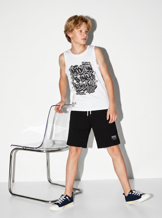 Canotta NBA in cotone trendy e versatile - Bianco
