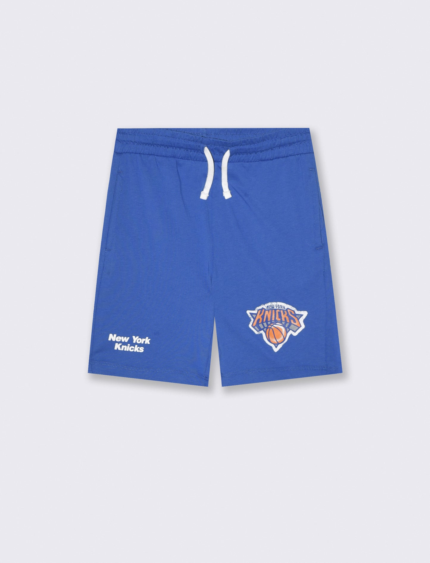 Cotton NBA Bermuda Shorts with Drawstring - Blue