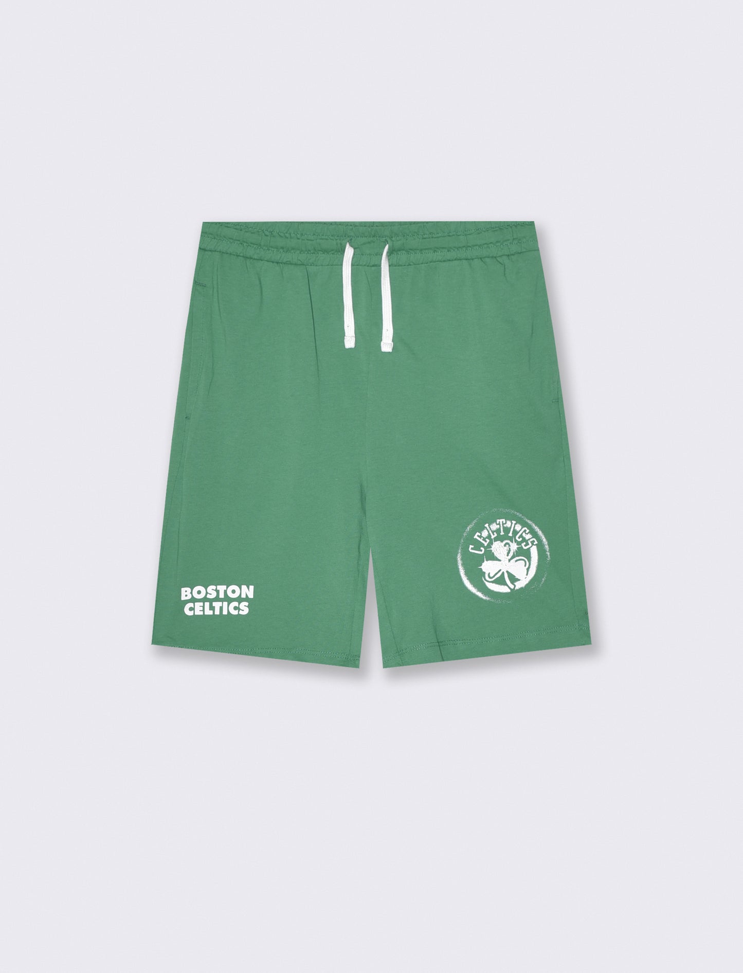 Bermuda NBA in cotone con coulisse - Verde