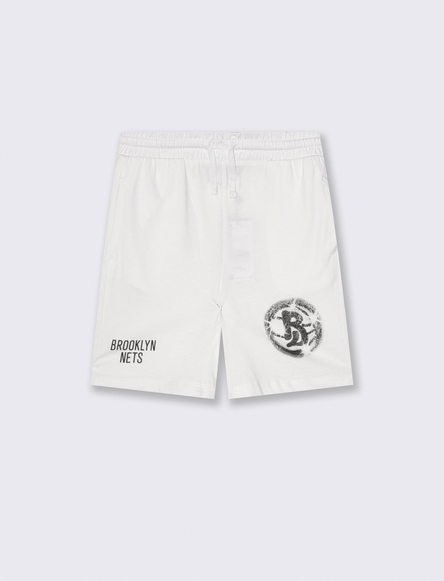 Bermuda NBA in cotone con coulisse - Bianco