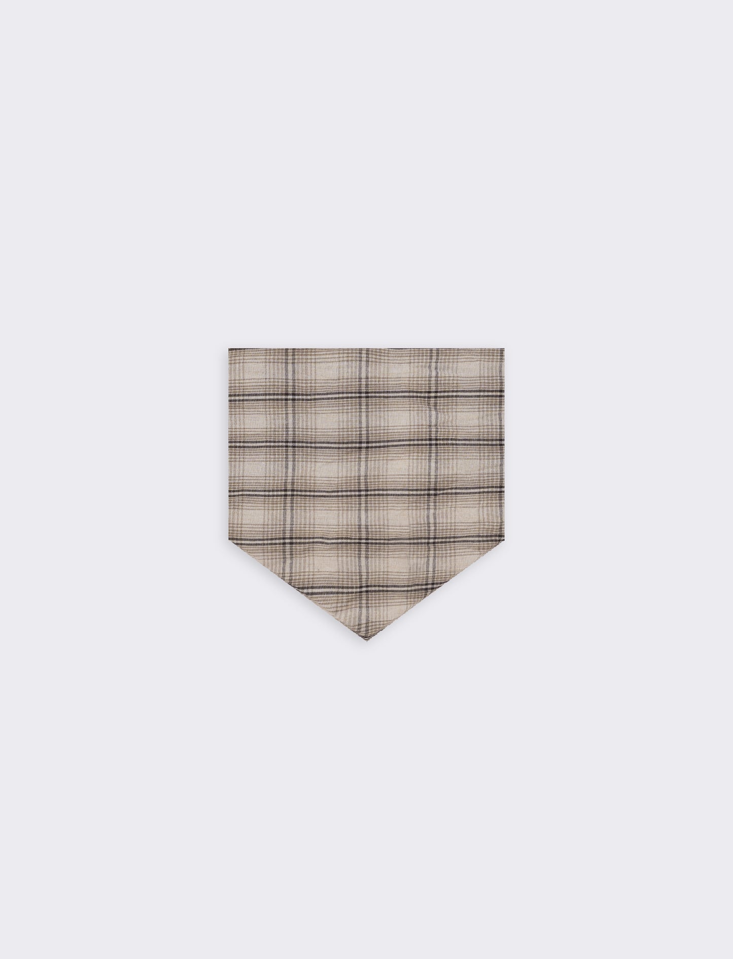 Foulard triangolare con riga elegante - Beige