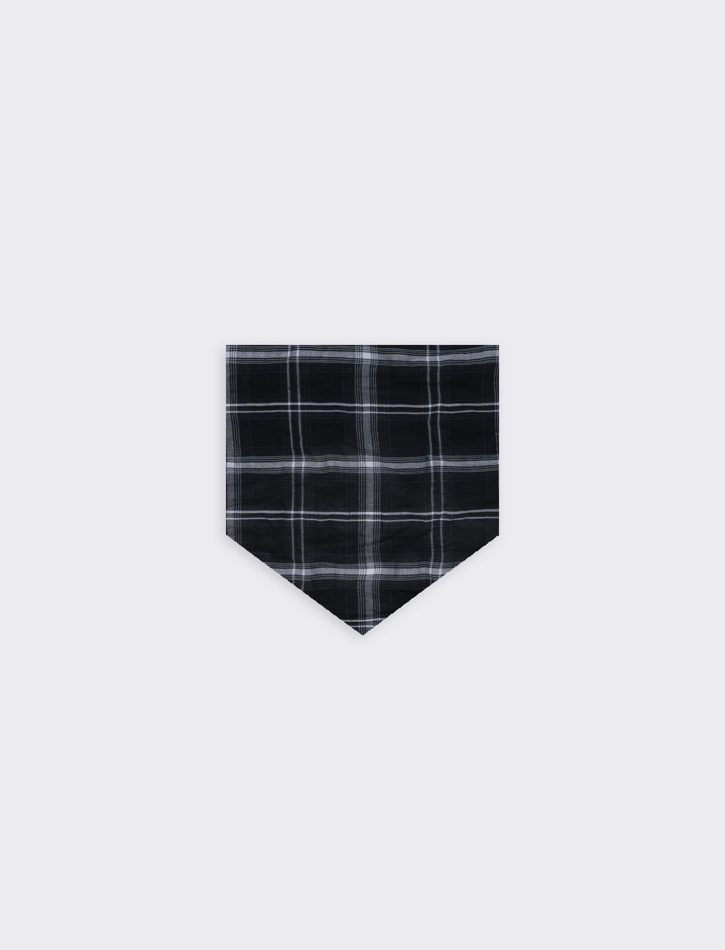 Foulard triangolare con riga elegante - Nero
