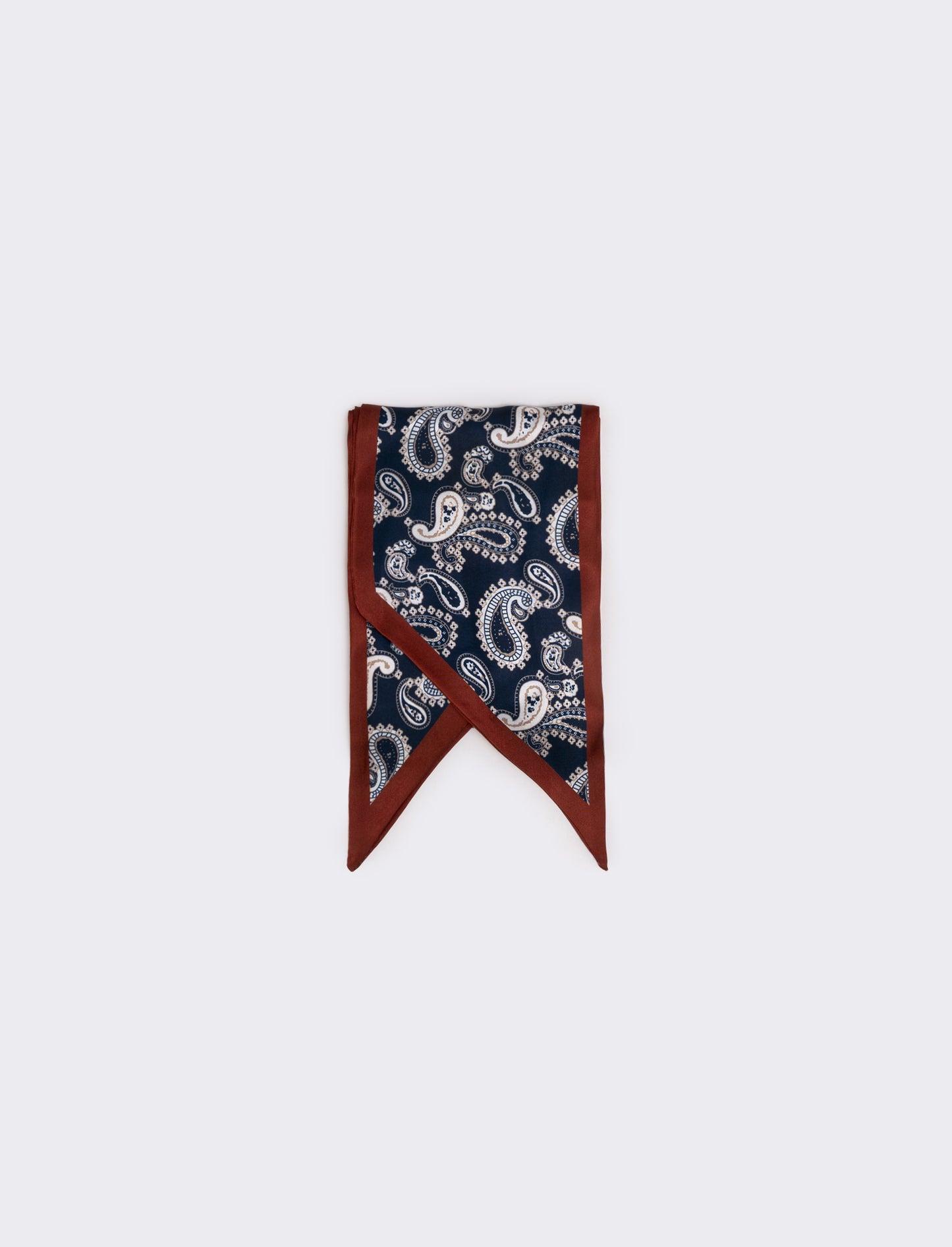 Satin tie scarf for women - Blue