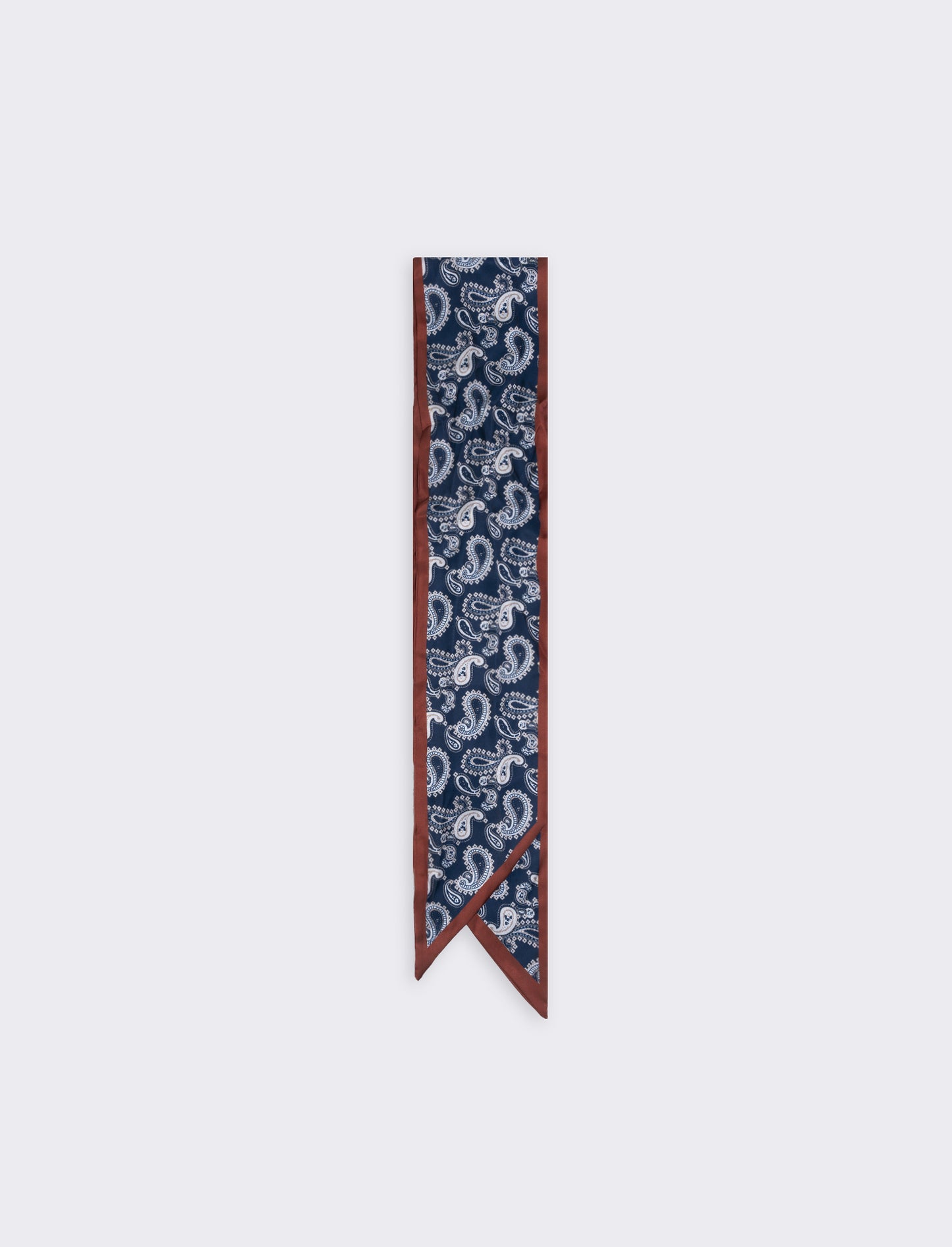 Satin tie scarf for women - Blue
