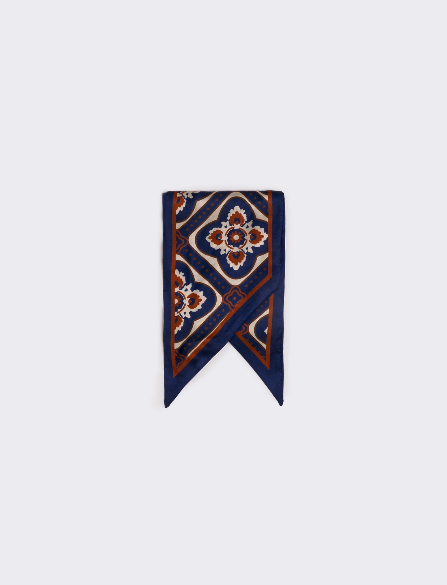 Satin tie scarf for women - Orange