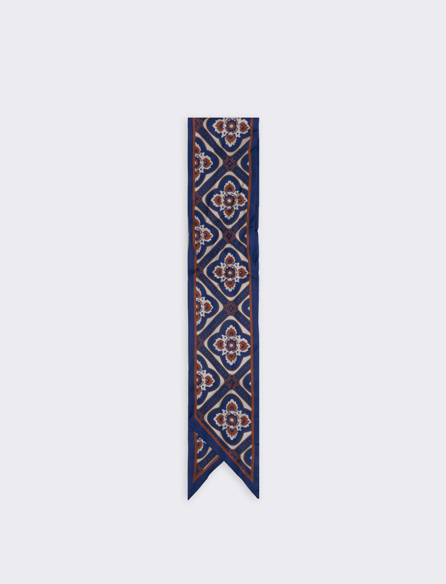 Satin tie scarf for women - Orange