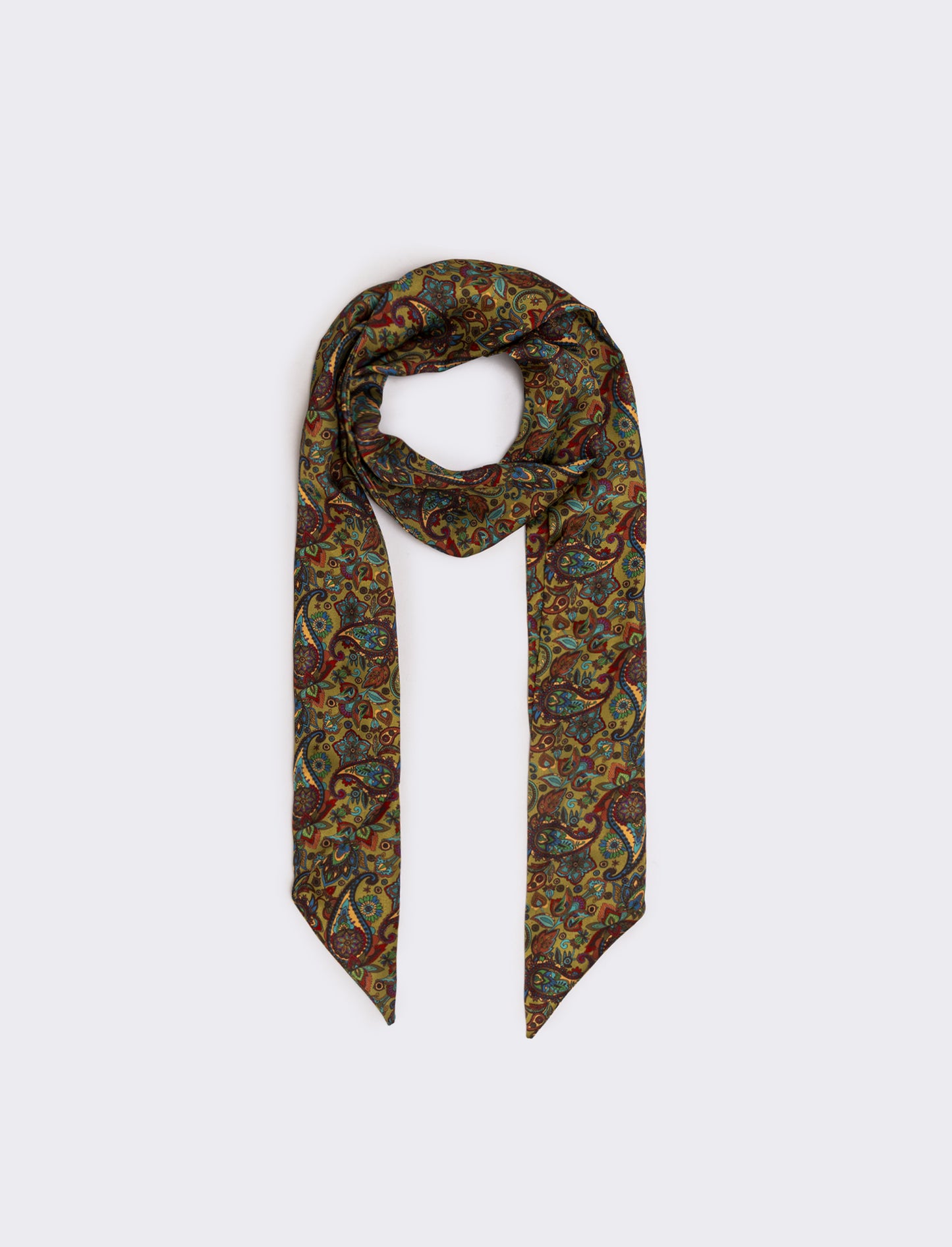 Foulard cravatta in satin per donne - Multicolore