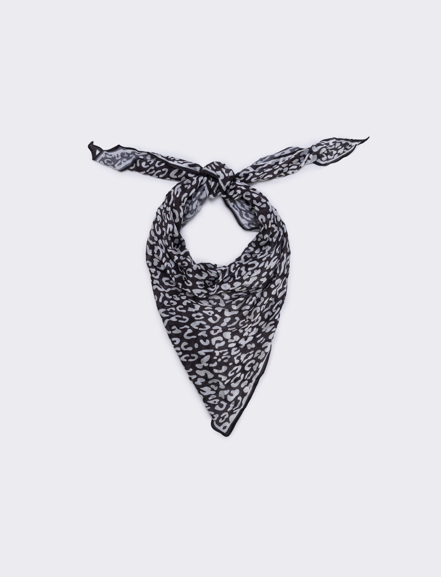 Triangle Satin Scarf - Animalier