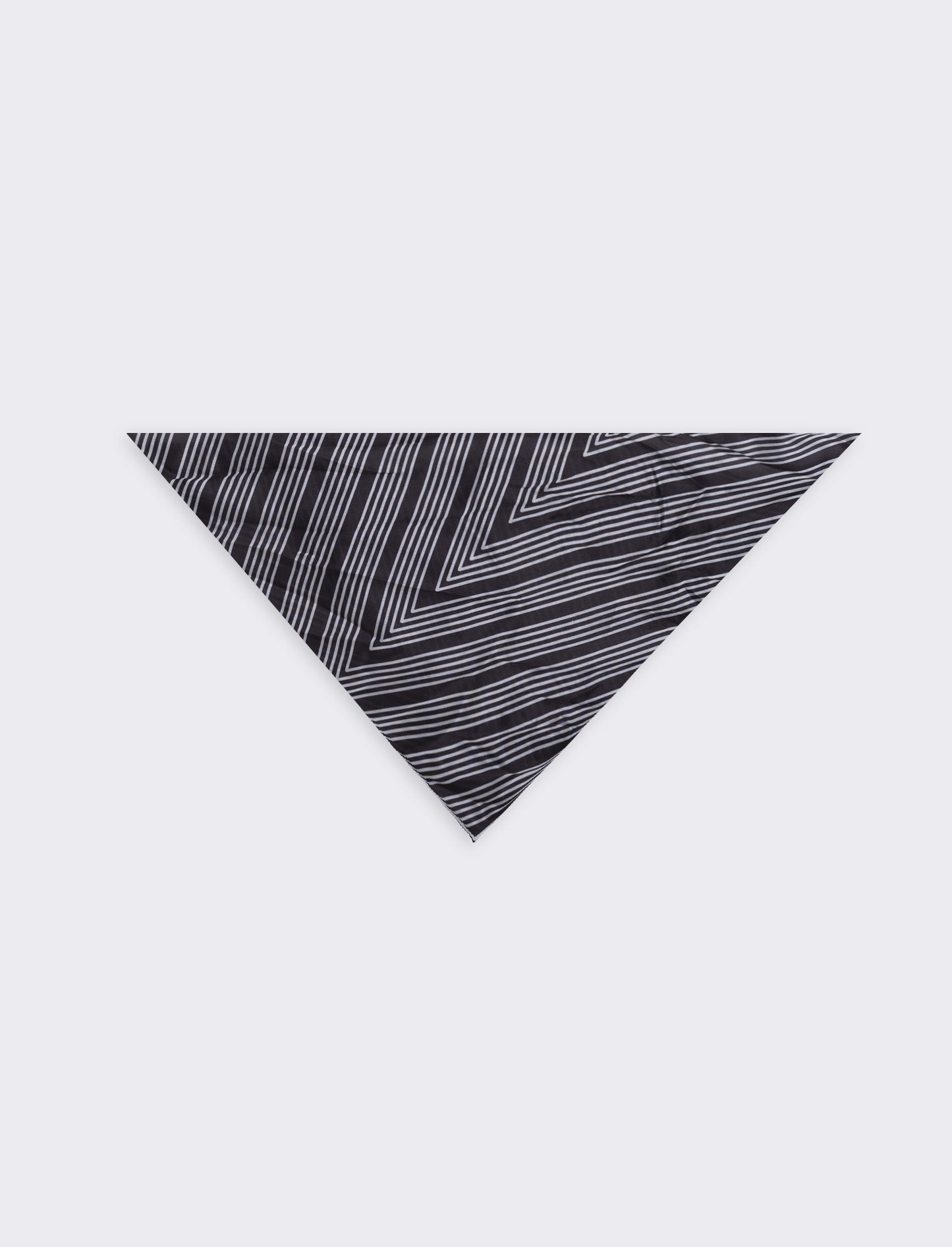 Triangle Satin Scarf - Black