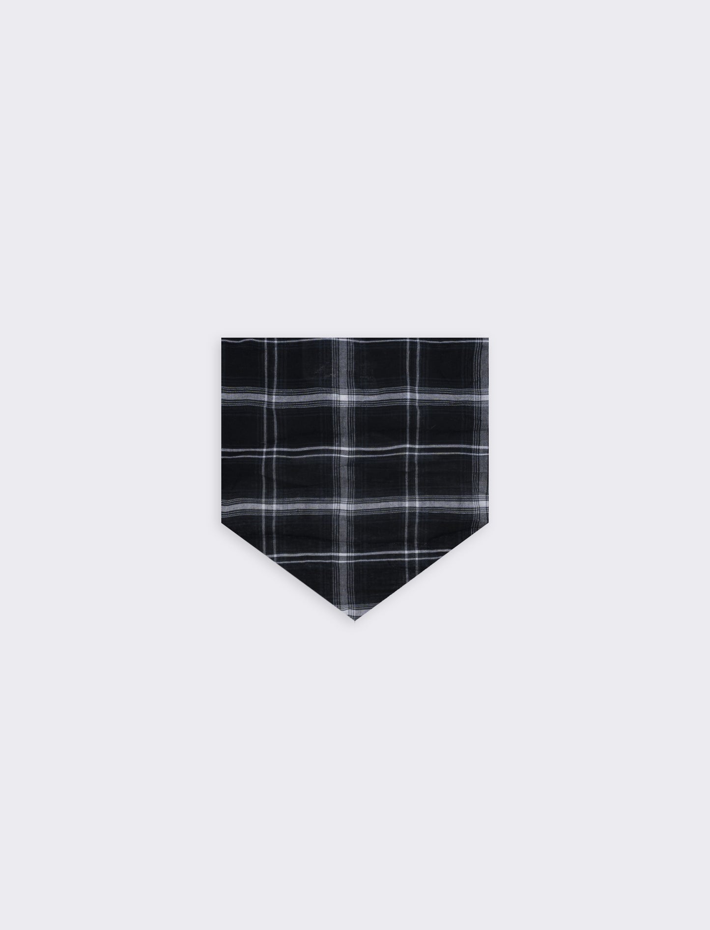 Foulard triangolino righe e quadri eleganti - Nero