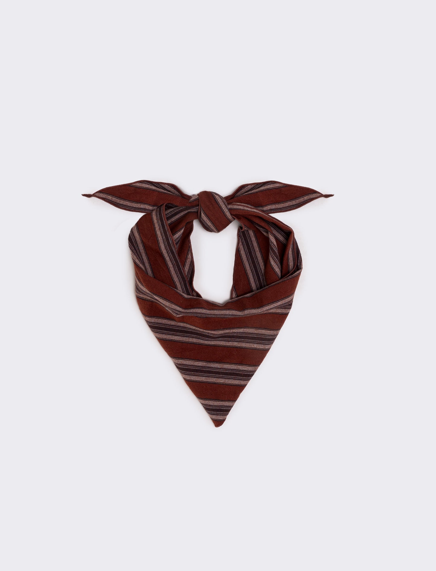 Foulard triangolino righe e quadri eleganti - Arancio